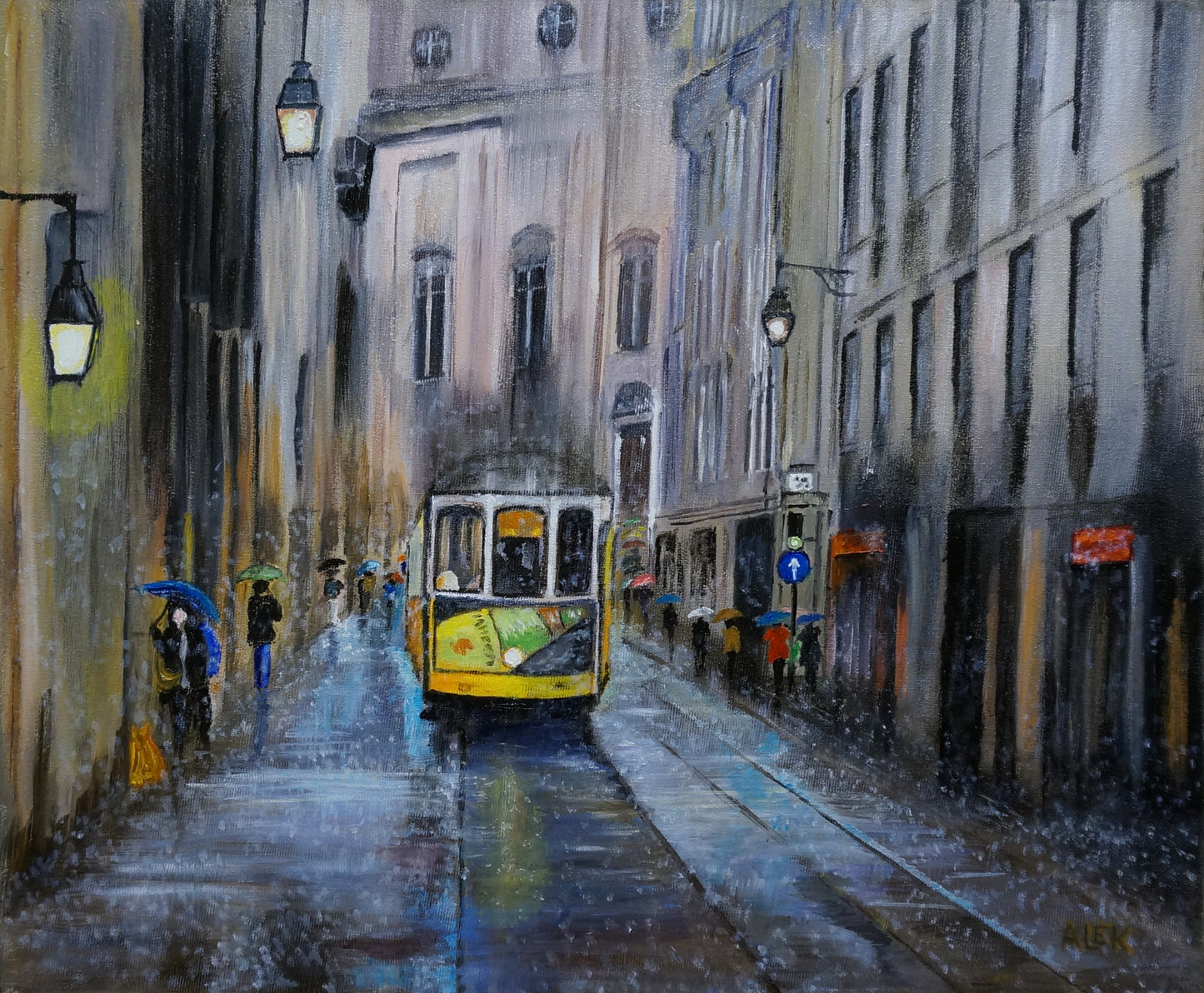 Lisbonne sous la pluie