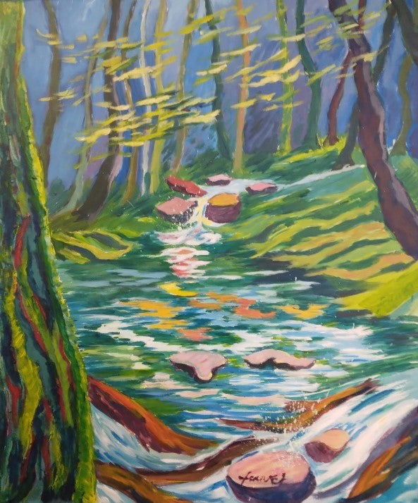 Le ruisseau dans le Mont Beuvray